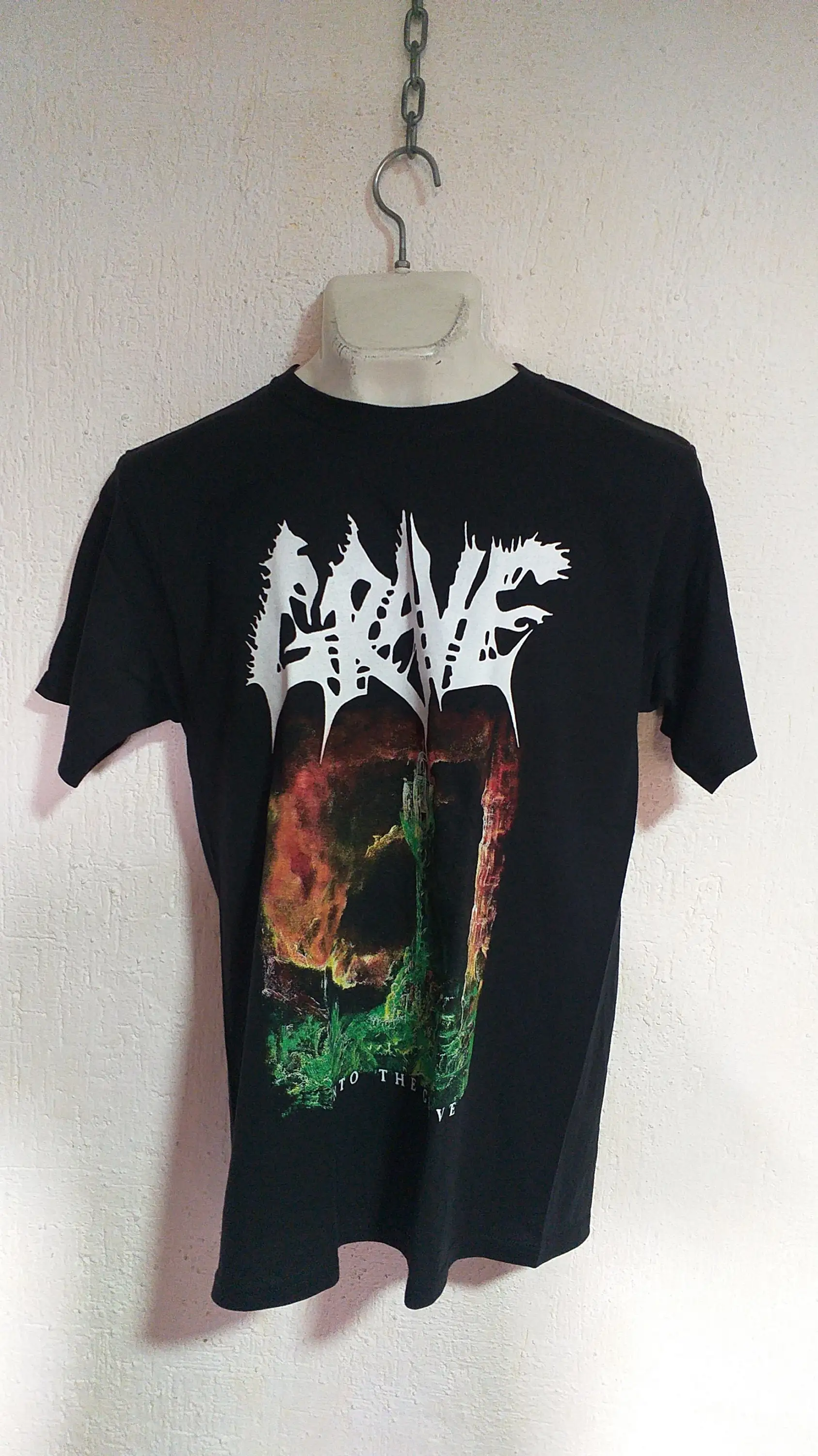 Grave into T shirt death metal entombed unleashed dismember pestilence asphyx