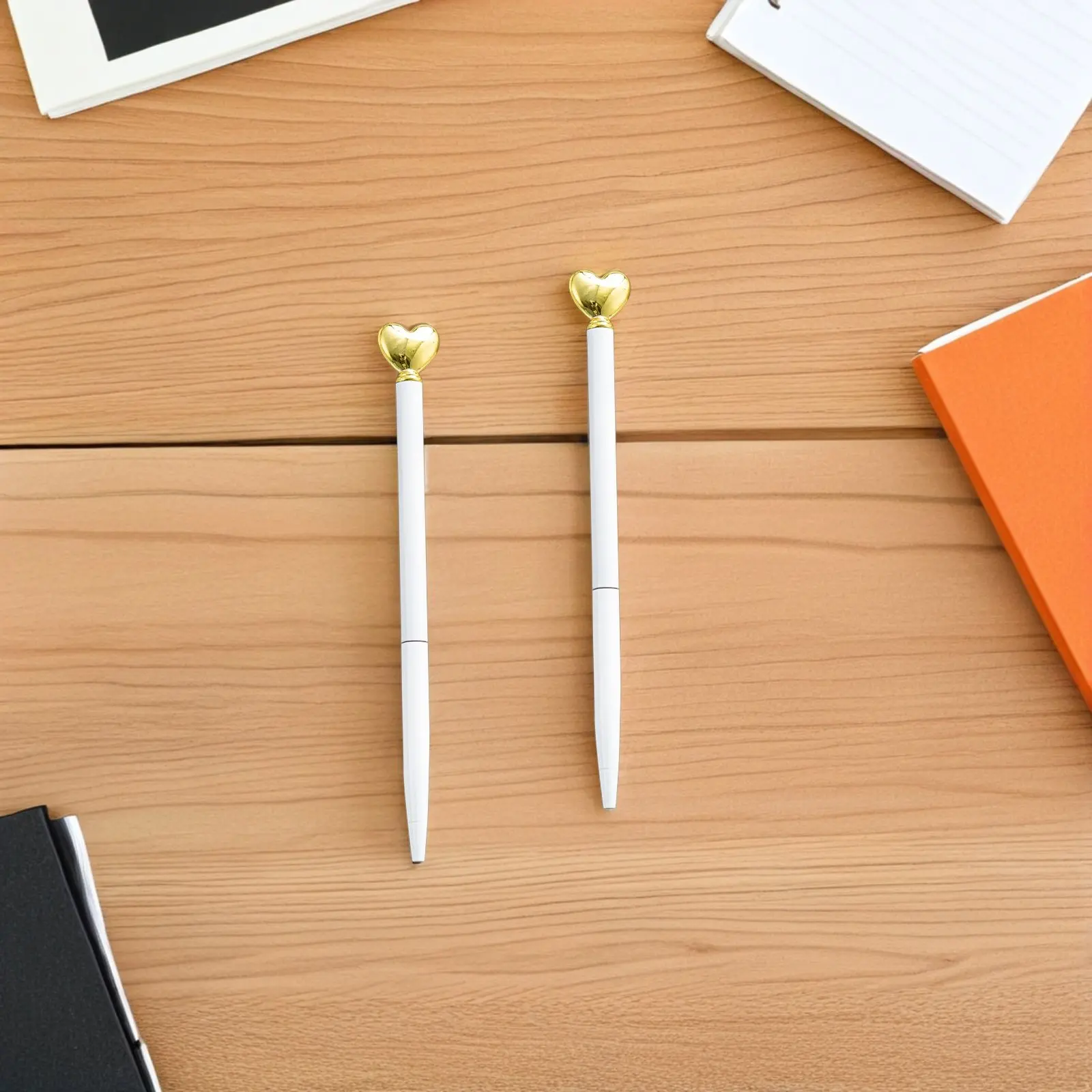 

Набор из 12 шариковых ручек в форме сердца, металлические, многоразовые, для Дня святого Валентина, свадьбы, в виде сердца, выдвижные, для гостевой книги, ручки в форме любви