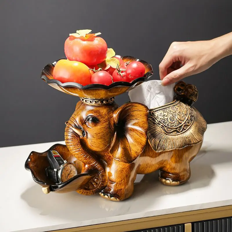 

ruit plate snacks, candy storage tissue box, household multi-function, living room coffee table, home decoration ornament