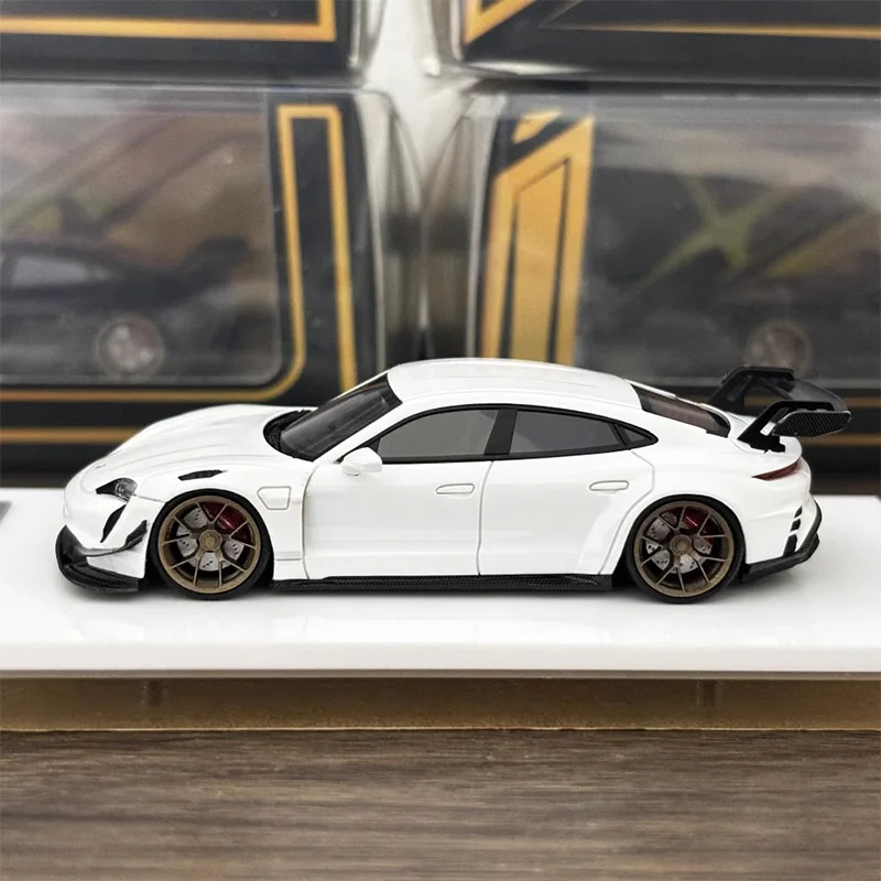 Original 1:64 Scale Taycan Modified Simulation Resin Car Model Static Display Collectible Toy Gift Souvenir Decoration