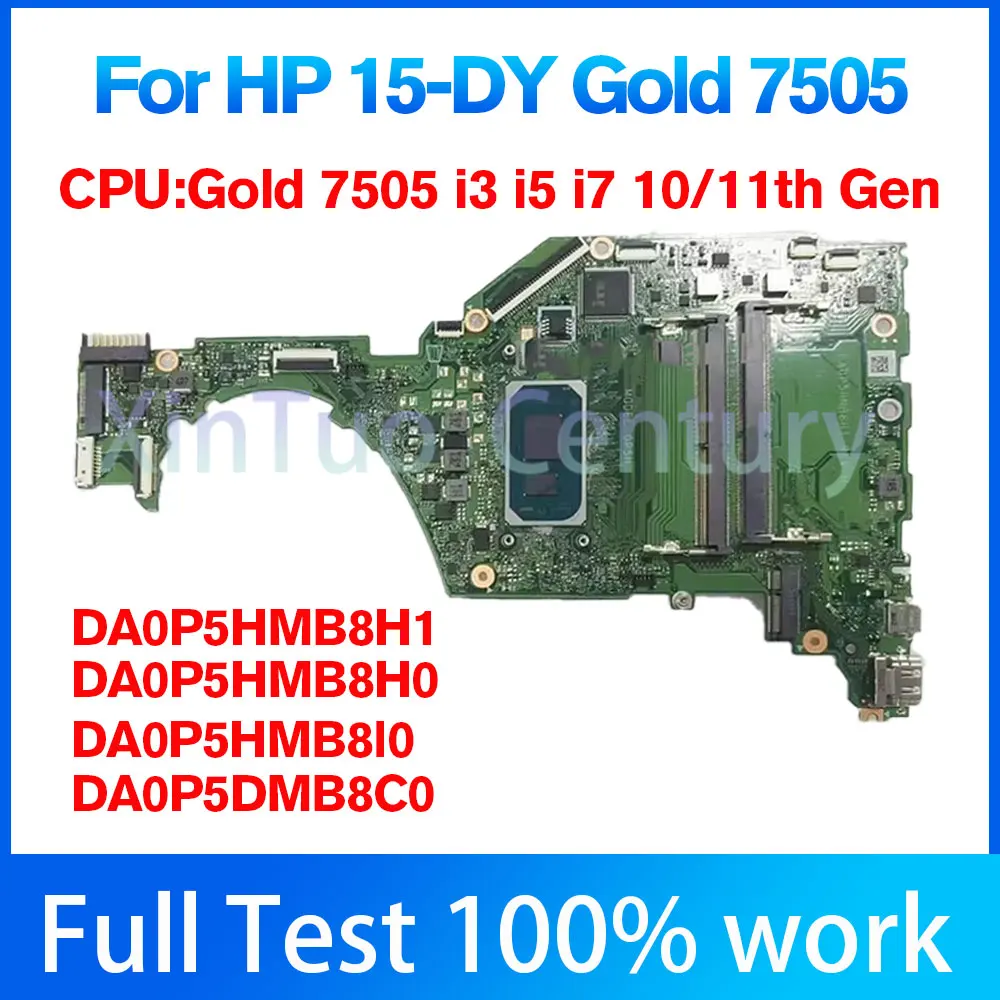 For HP 15-DY Gold 7505 Notebook Mainboard Laptop muslimexmuslimexmuslimb 10/11th scheda madre completamente 100% tested ok