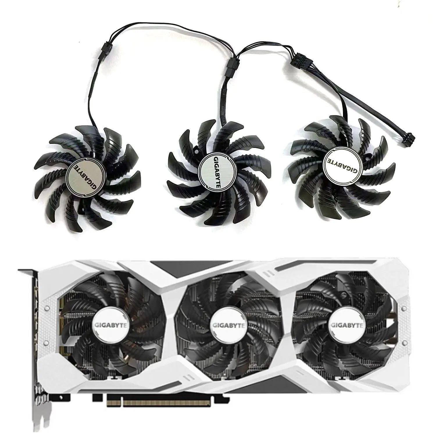 For Gigabyte RTX2060 2070 2080 Ti RTX2060 RTX2070 Super Gaming Graphics Card Graphics CoolerNew GPU Fan 75MM 4PIN PLD08010S12HH
