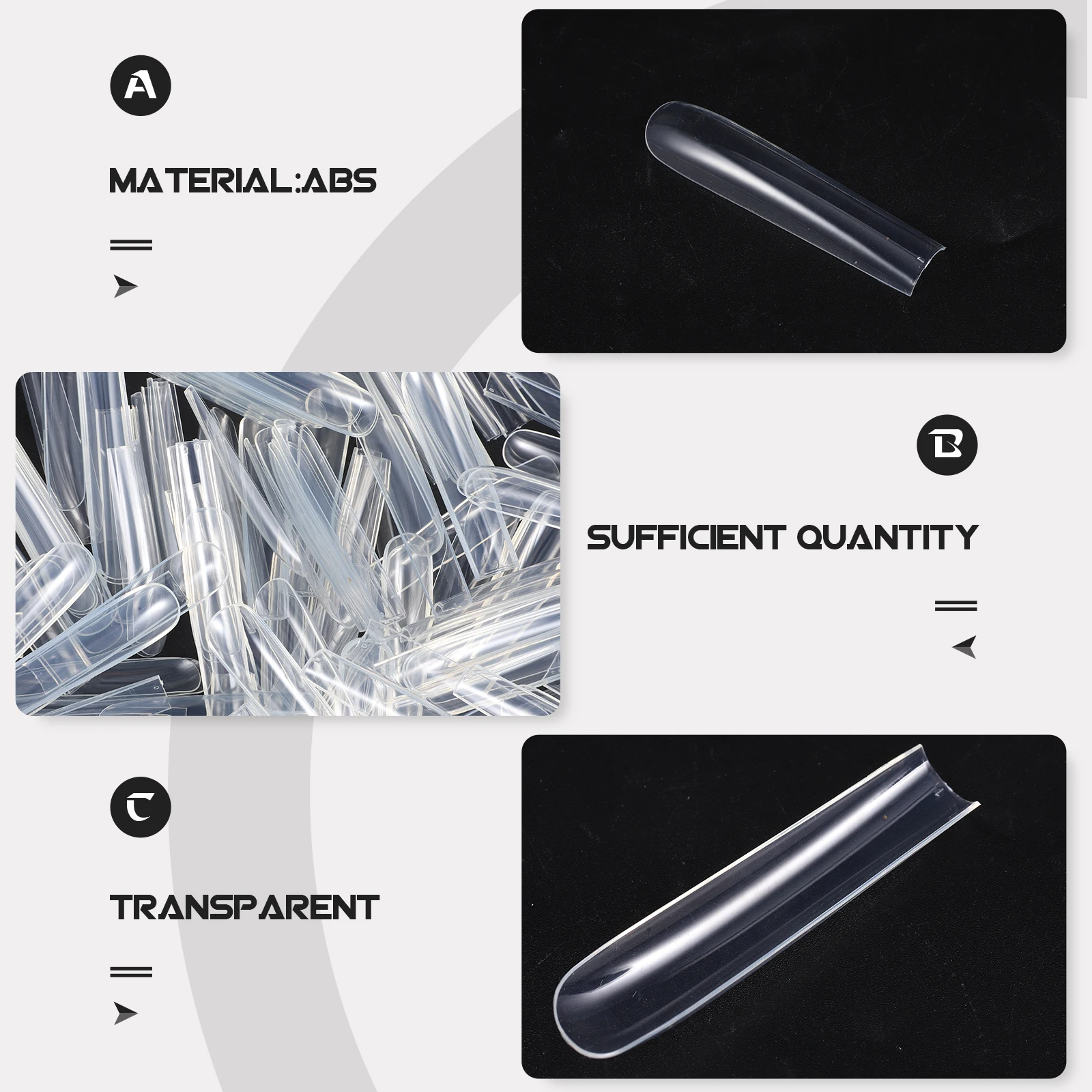

504pcs Fake Nails Full Cover Long Nail Tips False Nails Extension Water Resistant Glossy Artificial Fingernails For Women Nail