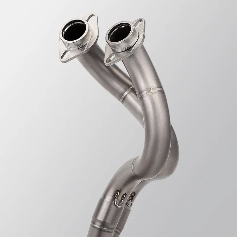 Motorcycle exhaust pipe full section modified Z650 ER6N front section tail section set, non-destructive installation -