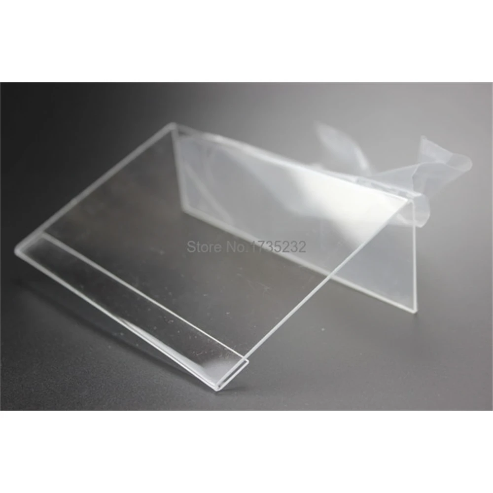 10*15cm L Acrylic Label Price Sign Tag Clip Frame Showing Stand Price Tag Snap Label Holder Stand Price Talker