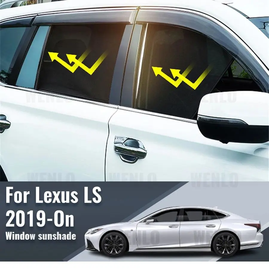 

For Lexus LS 350 2019-2024 LS500H Car Sunshade Visor Front Windshield Frame Curtain Rear Baby Side Window Sun Shade Shield