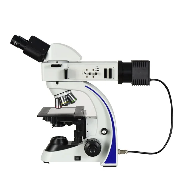 Deetin upright trinocular metallurgical microscope scientific research and optical microscopy laboratory microscope