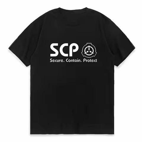 SCP Foundation T shirt scp foundation Containment breach secure contain protect 173 special containment Unisex Tops Tee