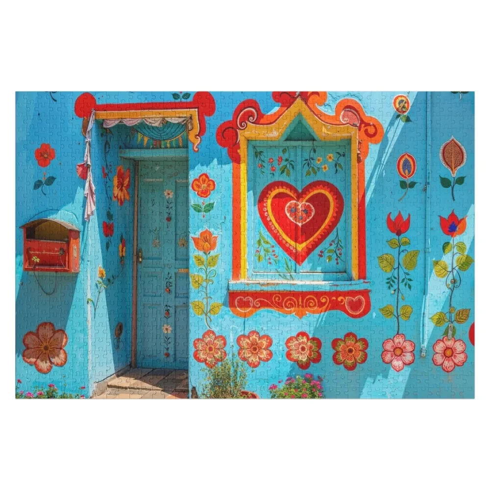 

Love and Flower House Jigsaw Puzzle Wooden Decor Paintings Personalized Gifts Photo Custom Puzzle