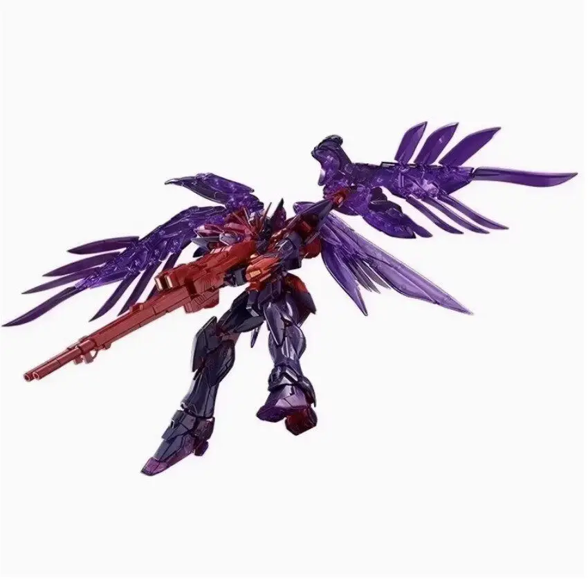 Bandai MG 1/100 Gundam Zero EW CrossColor Transparent Purple Plastic Model Kit Anime Action Figures Collection Toy for Hobbyists