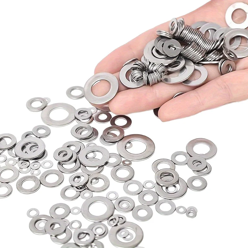 180-Piece Flat Washer Set, Size M2-M10 Easy To Install, Suitable for Home Improvement/store/outdoor Work