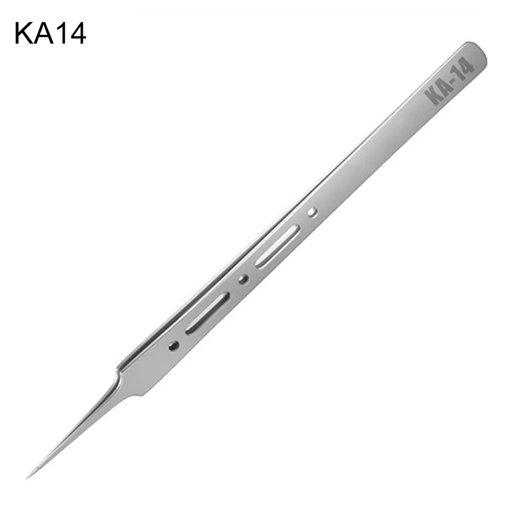 KA11 & KA14 Pointed Tweezers for Accurate Clamping of Fine Components Essential Tool for Electronics Maintenance