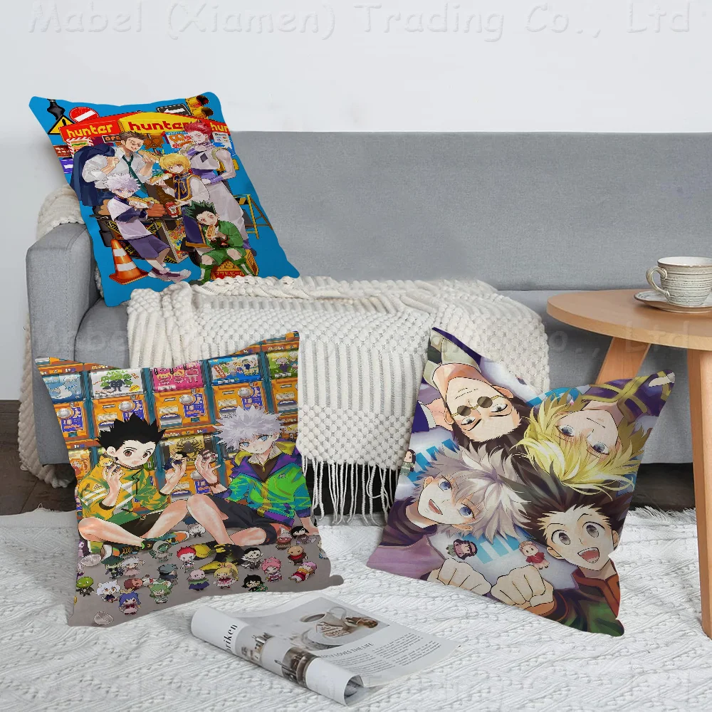 Hunter X Hunte Anime Personalized Pillow Cover Kids Bedroom Wild Party Decor Pillowcase Kid Birthday Shower Gift