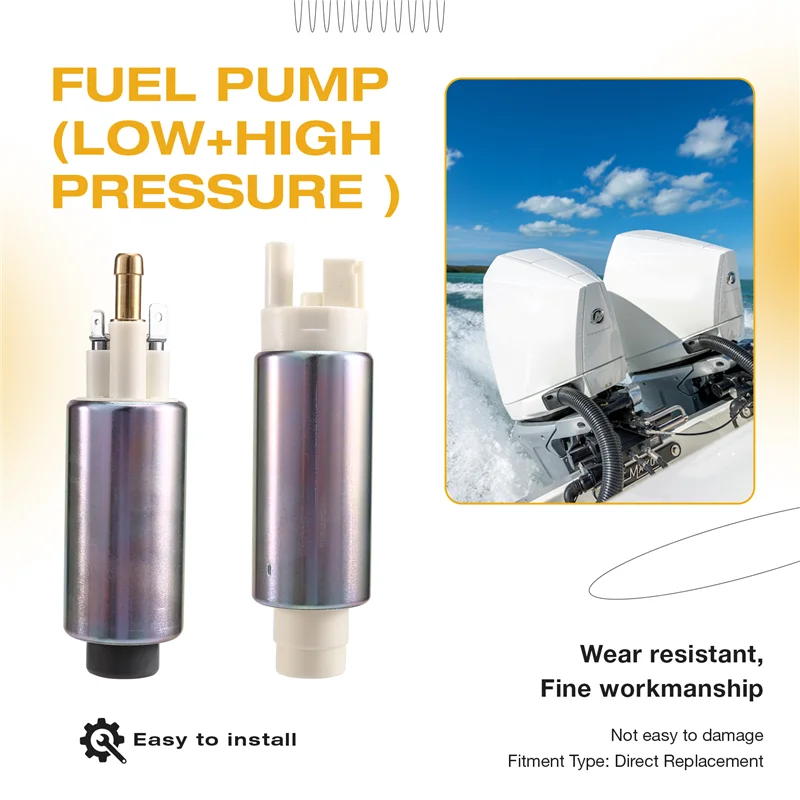 

AR-880596T55 Low Pressure 880596T58 High Pressure Electric Fuel Pump & Regulator For Mercury Sailor Outboard