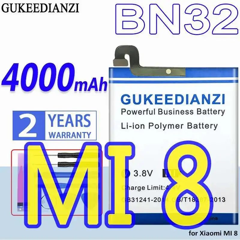 

Mobile Phone Battery 4000Mah For Xiaomi MI 8 Umi BN32 Safe