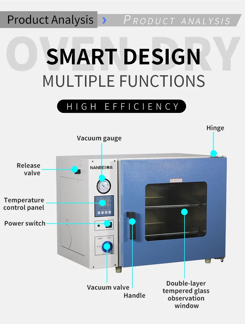 Biology Lab Drying Oven Vacuum Desiccator Chamber