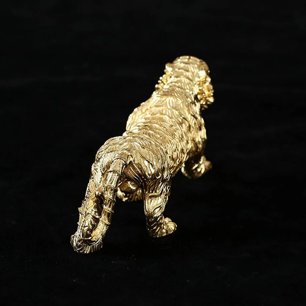 

Brass Tiger Home Decor Desktop Statue For Living Room Mantelpiece Tabletop Shelves Car Ornament Sculpture