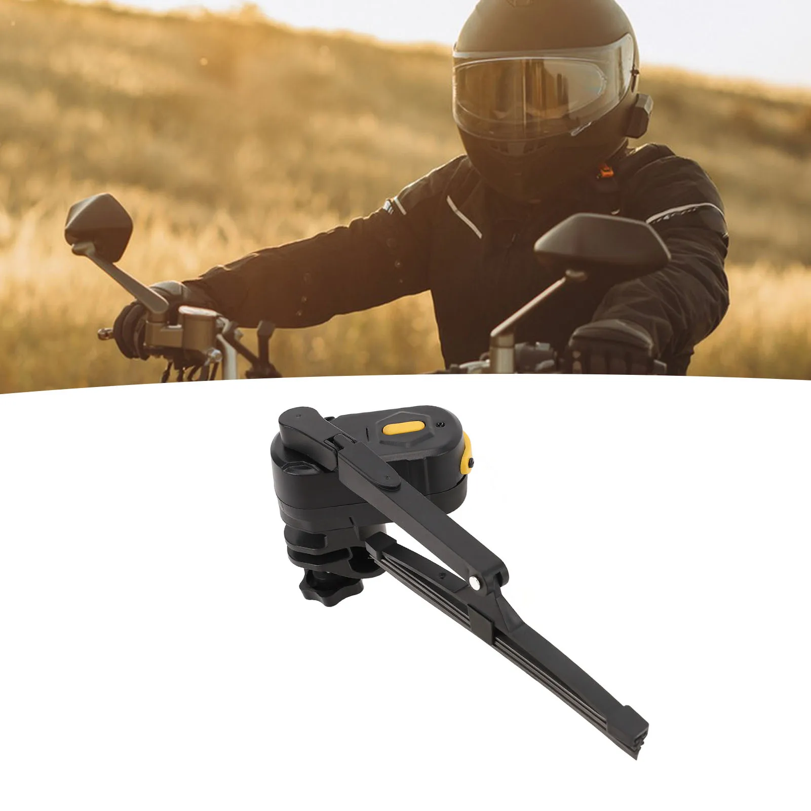 Motorcycle  Wiper Easy To Operate Water Resistant 2 Speed Adjustable Motorcycle Helmet Wiper for Electric Bike