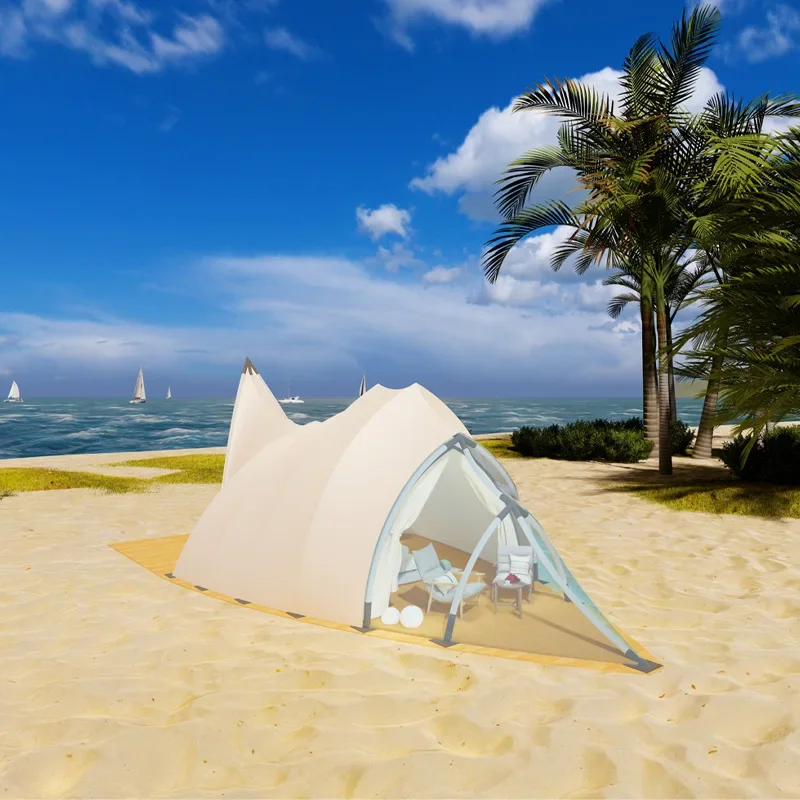 Outdoor tent wild luxury one bedroom one living room Internet celebrity camp B & B hotel high-end ship type large tent room