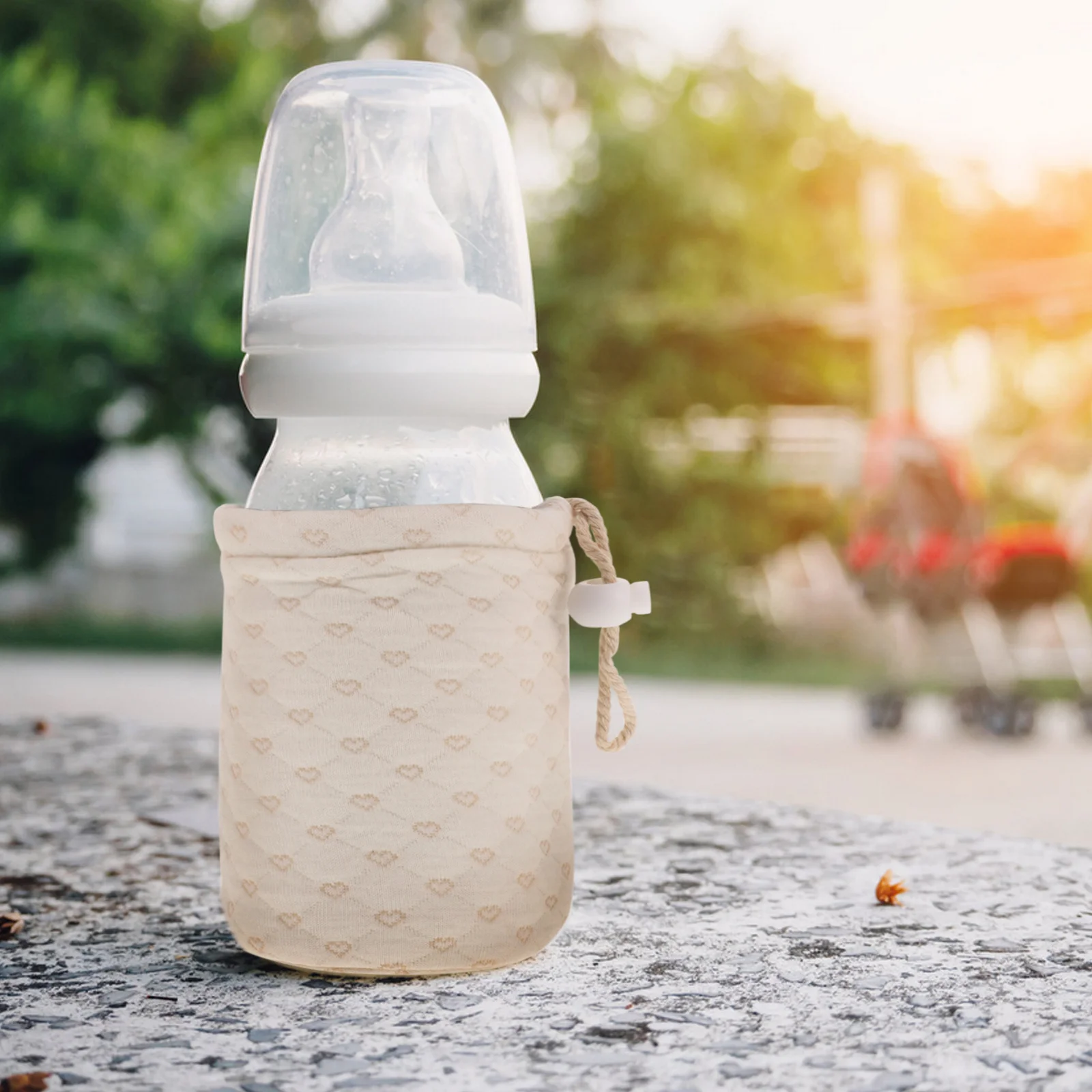 

Insulated Bottle Bag Thick Lamb Fleece Baby Bottle Sleeve Cover For Glass Milk Bottles Portable Warmer Cooler Breastmilk