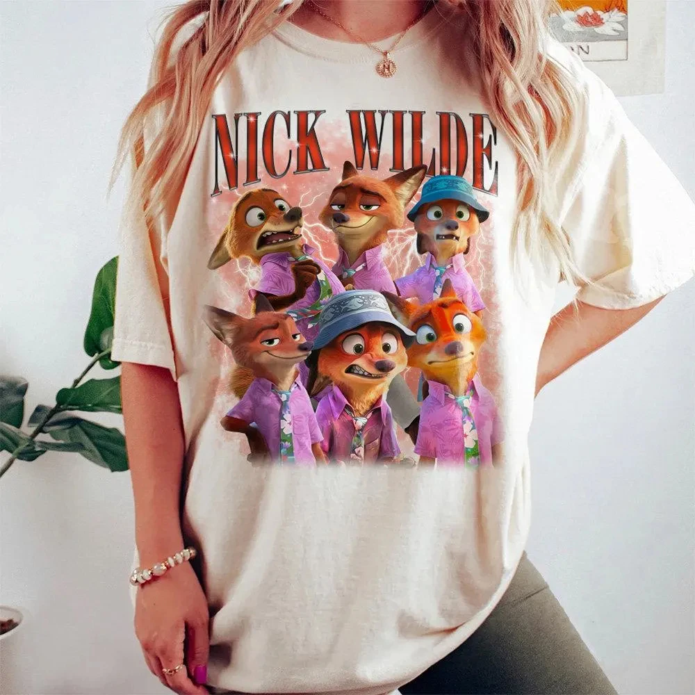 Chemise Disney Zootopia Nick Wilde, T-shirt Judy Hopps et Nick Wilde, Zootopia 2 (2025), Tour familial du parc à thème Disney 2025