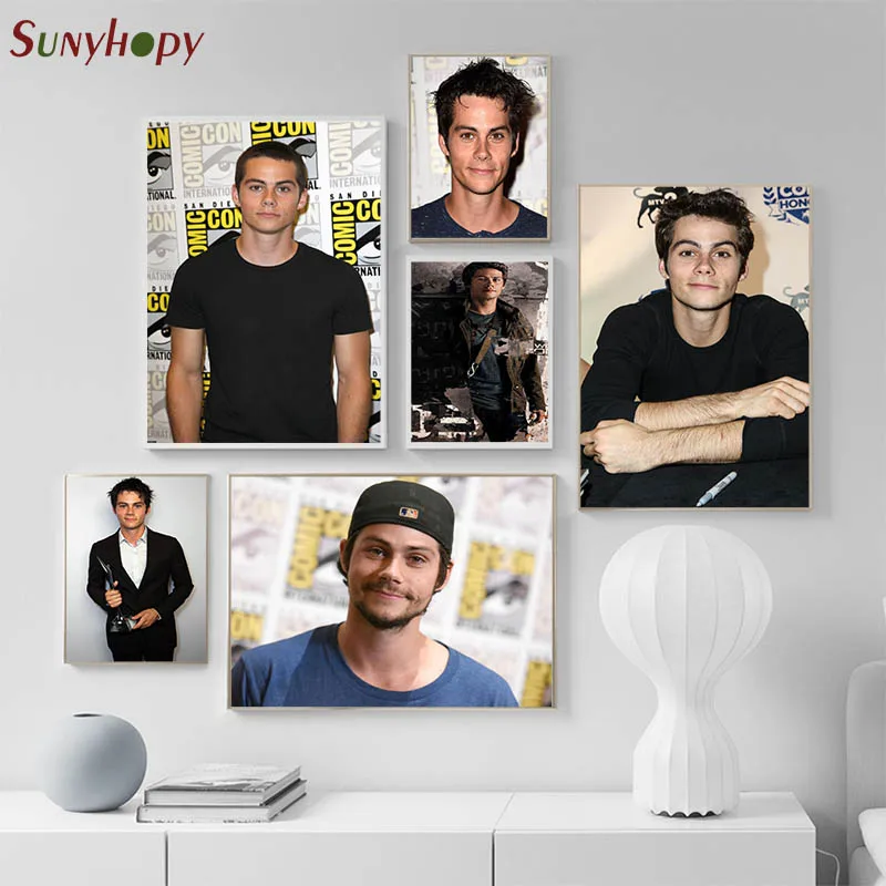 Star Painting High Quality Dylan O'Brien Canvas Poster Wall Home Decor No Frame 50X75cm60X90cm