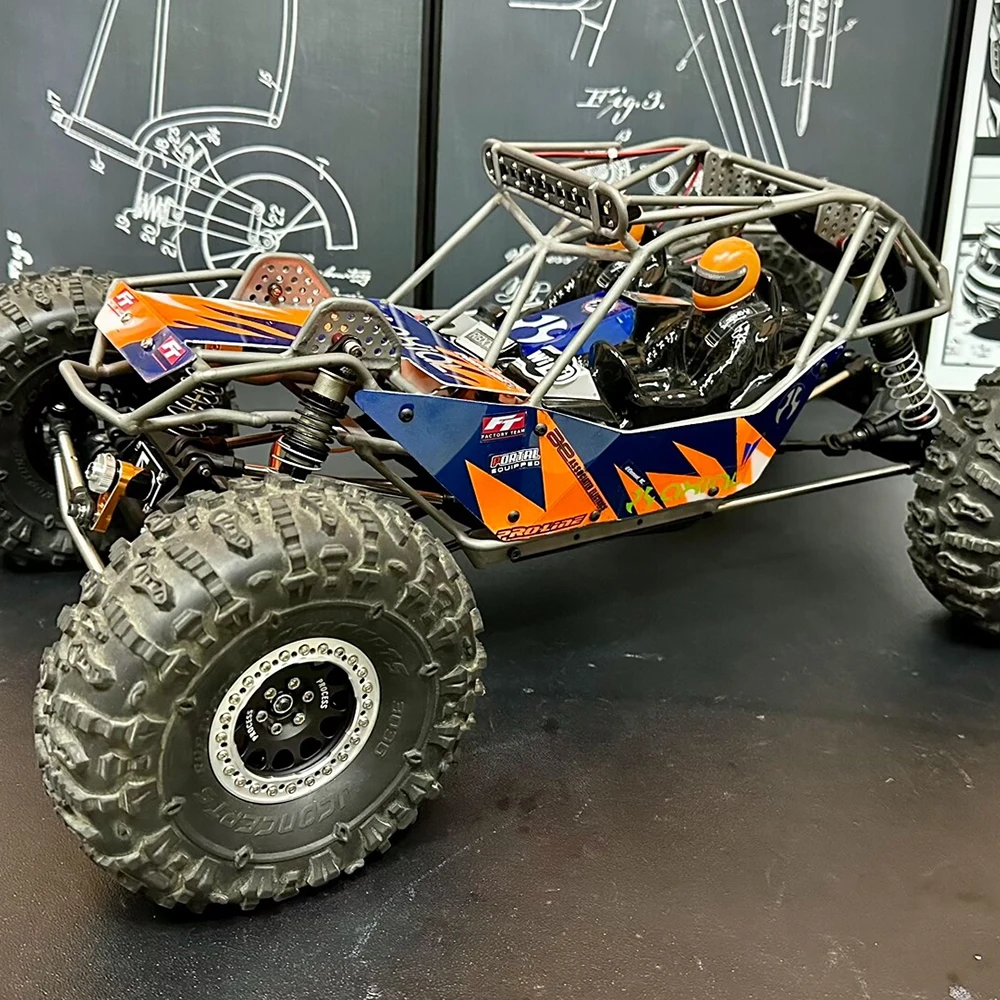 Jaula para cerdos Tc4 de aleación de titanio, marco de centro de gravedad bajo para coche trepador de control remoto AXIAL Wraith 1/10, piezas de placa Base RBX10 RR10 90018