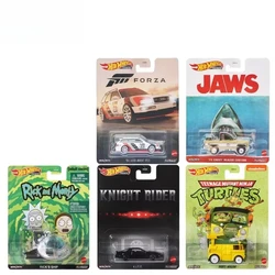 Hot Wheels-Retro Entretenimento Premium Carro para Crianças, 1:64 Diecast, Navio Rick, Knight KITT, Forza, Audi Boys Brinquedos, Genuíno