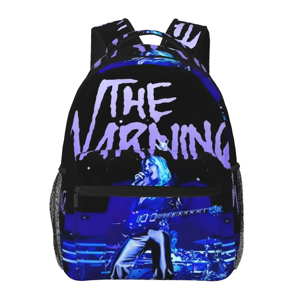 Retro Band Members Live The Warning Band Student Backpack School Bag Hiking Daypack for Men Women Fashion Bookbag Shoulder Bags