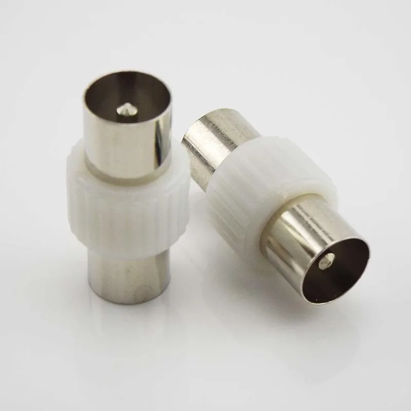 2/5/10pcs Male to Male or Female to Female TV Plug Jack for Antennas TV RF Coaxial Plugs Connector Adapter Cable RF Dual Head E4