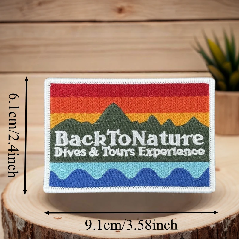 Parche táctico bordado naturaleza con gancho y bucle para chaleco - imagen 5