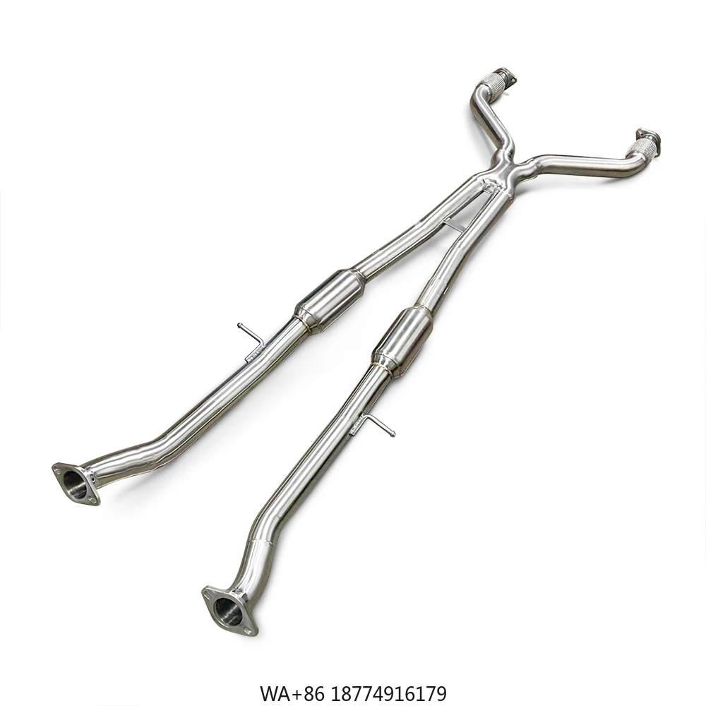 

Mid-pipe Downpipe Exhaust for 400Z 3.0T 2021-2023 High-performance Exhaust Mid-pipe Exhaust Pipe with Resonator