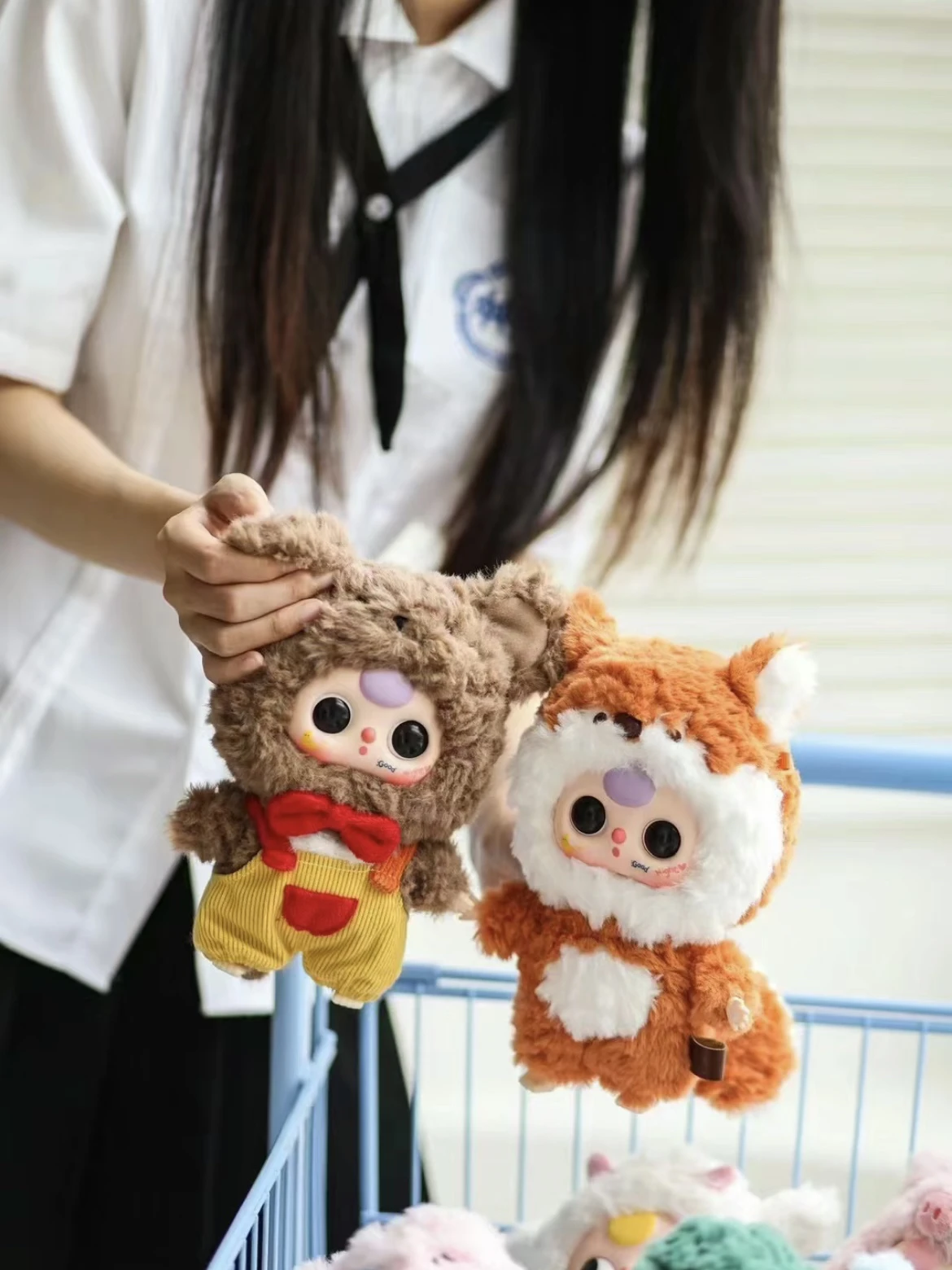 

In Stock Baby Three V3 Three Year Old Three Generation Animal Party Series Vinyl Plush Blind Box Cute Doll Girl Surprise Gift