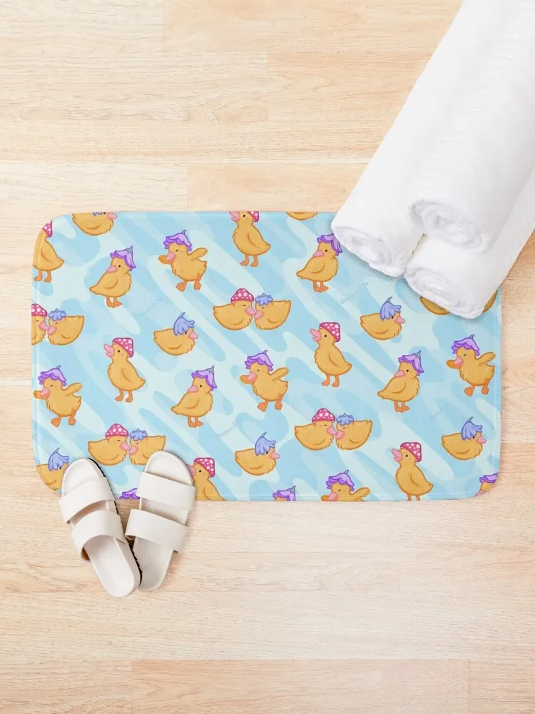 Flower Ducklings Bath Mat Bathroom Deco Bathroom Carpet Bathroom Foot Mat