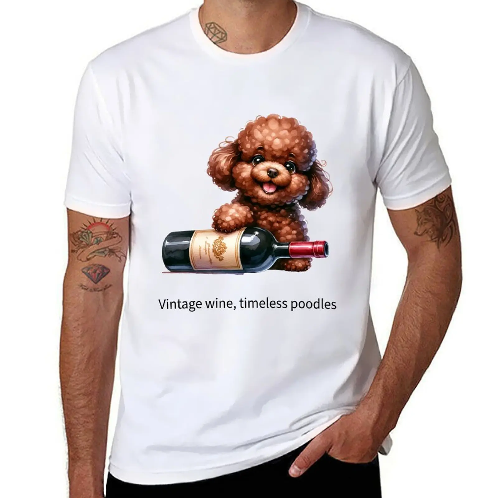 

Dogs and Wine T-Shirt t shirts for man pack white man t shirt summer T-Shirt