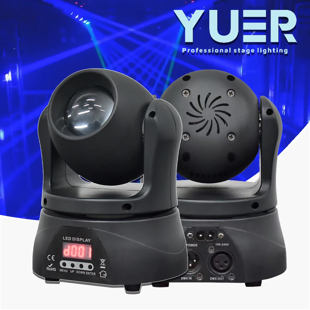 

Mini 40W LED Moving head RGBW 4in1 Stage effect light DMX Auto Sound control 12 channels for DJ Disco bar Dance Floor KTV Club