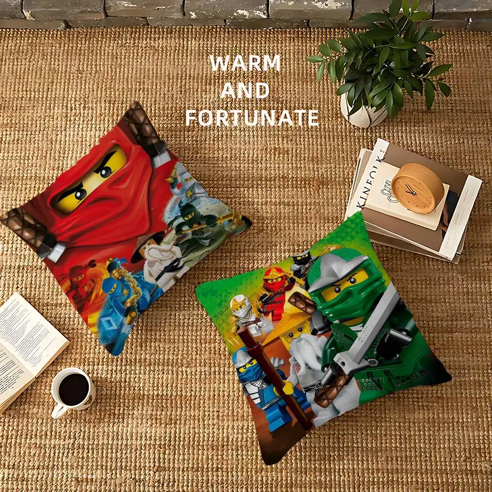 L-Lego N-Ninjago Zane Pillow Gift Home Office Decoration Pillow Bedroom Sofa Car Cushion CoverPillow Case view 4