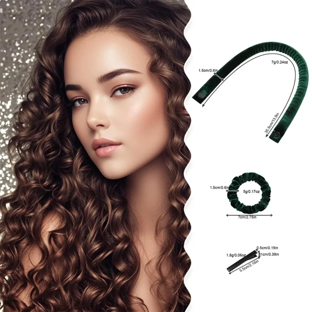 Heatless Curling Rod Headband Soft Hair Curlers No Heat Hair Rollers Lazy Curls Sleeping Overnight Flexi Rods Hair Styling Tools