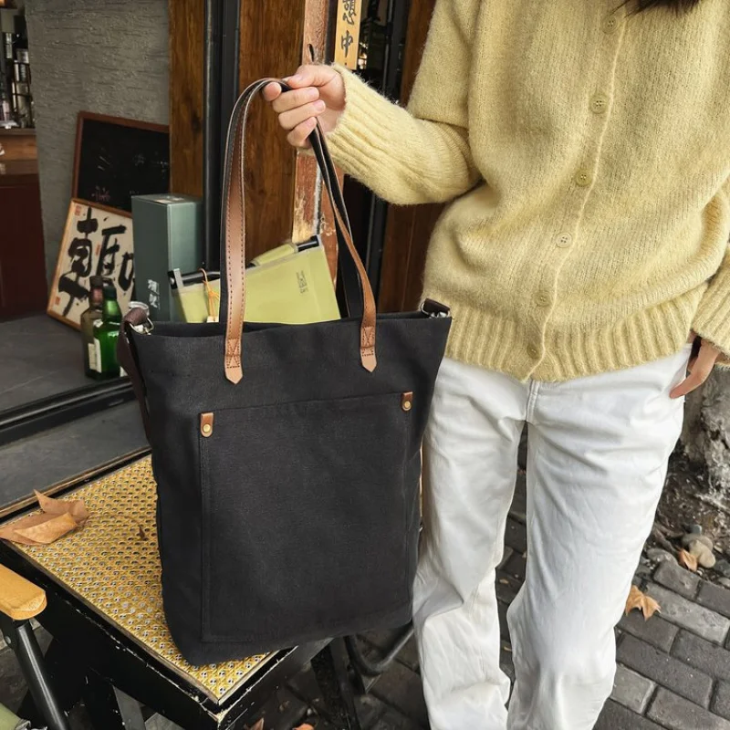 

Spacious Tote Bag for Women - Leather Messenger Style Classic Elegant Handbag with Multiple Pockets