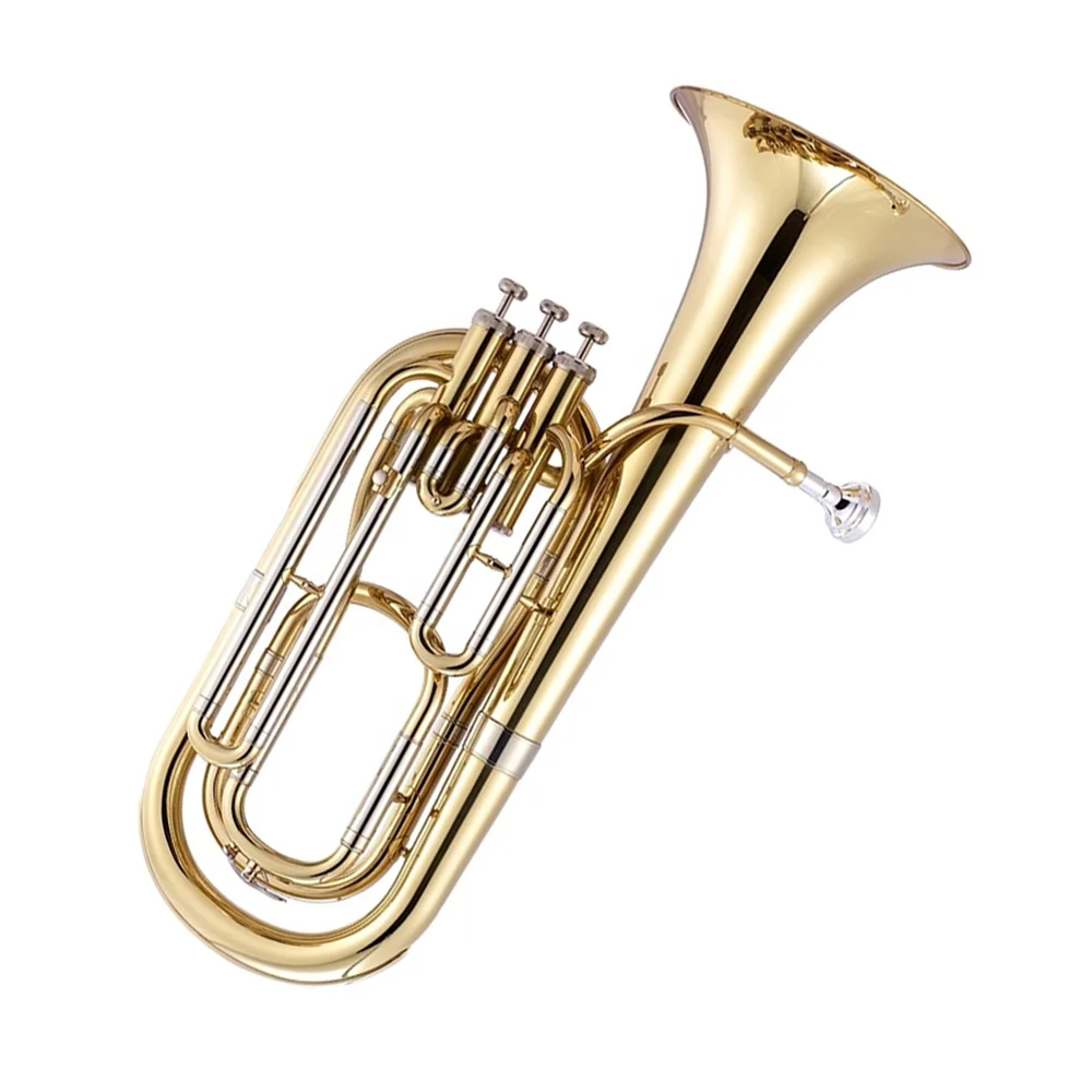 OOM High Quality Gold Baritone Horn JYBT754 Trumpet BB Tone