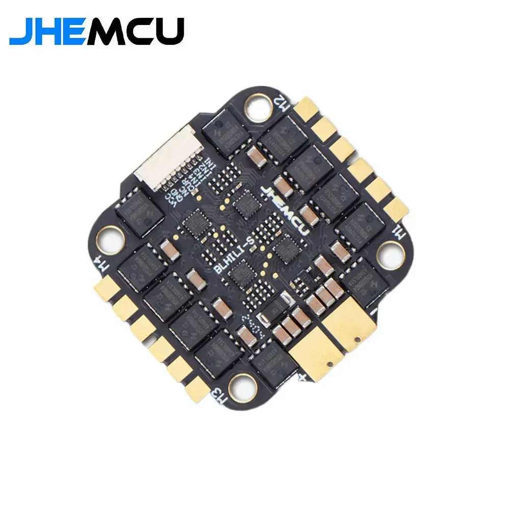 JHEMCU RuiBet 60A/65A 3-6S/65A 8S Dshot600 BLHELI_S 4in1 ESC Built-in Tvs Tube Pole Distance 30.5x30.5mm for FPV Freestyle Drone