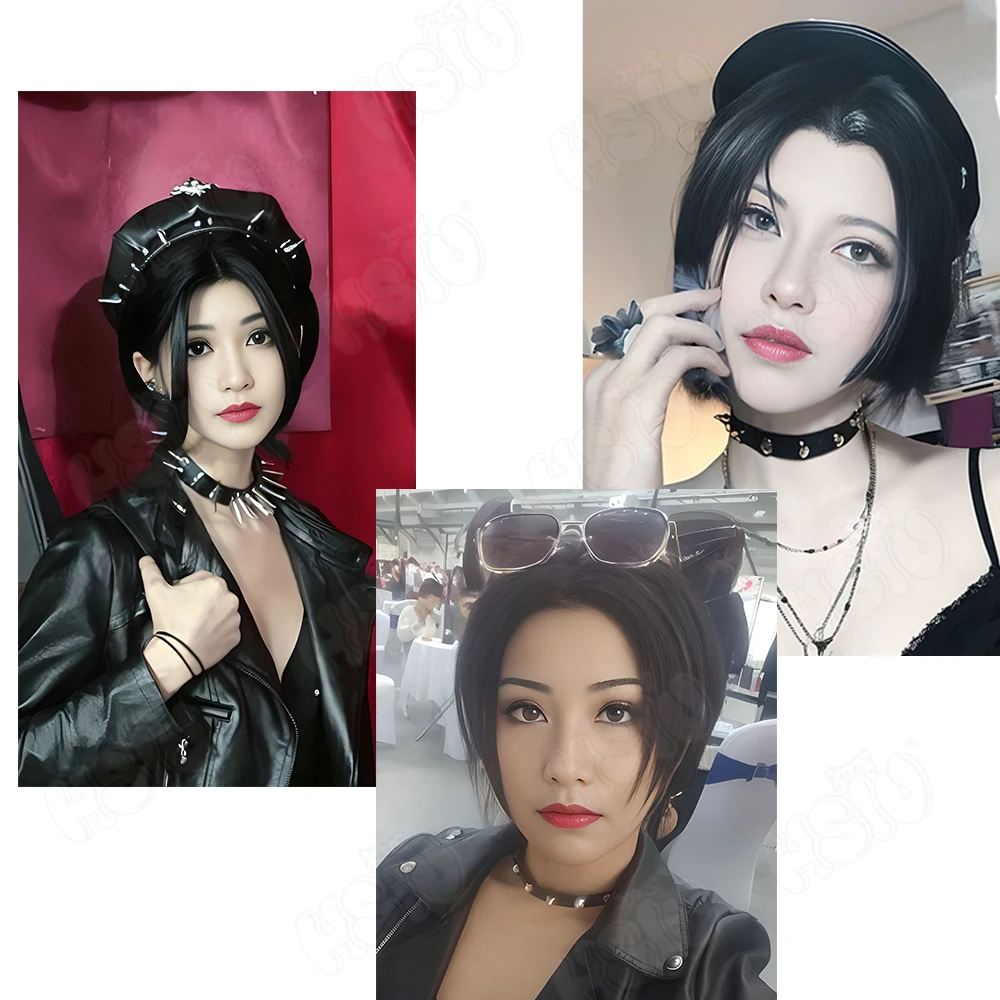 Oosaki Nana Cosplay Wig Anime NANA cosplay Wig HSIU 25cm Black short hair Heat Resistant Synthetic Wig+ Wig Cap NANA Wig