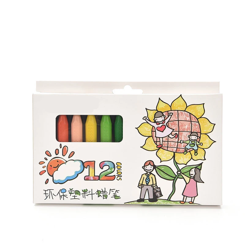 12-color and 24-color Triangular Crayons Children's Drawing and Doodling Colored Washed Crayons Crayon Stationery