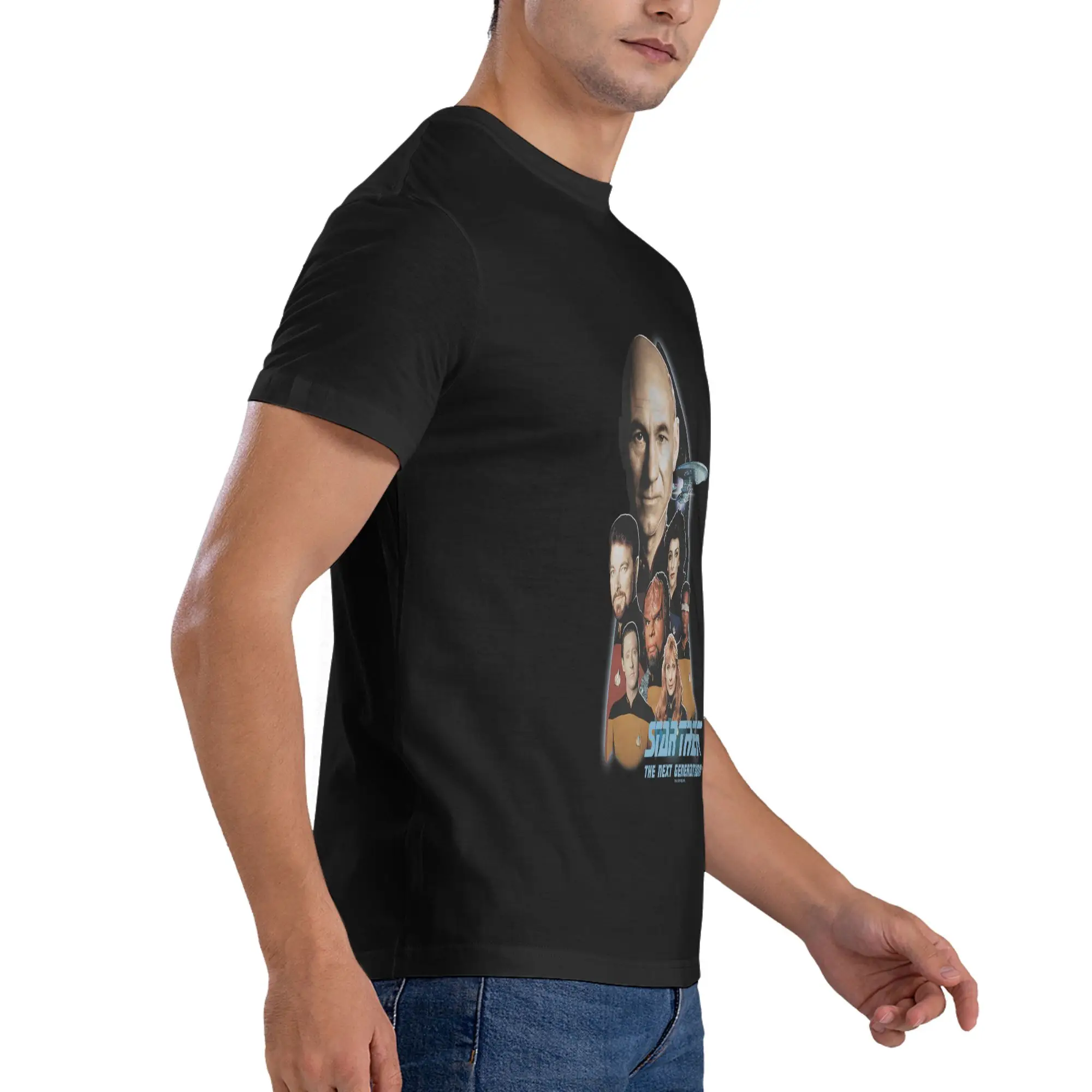 1 Stück Next Generation Novelty T-Shirt aus 100 % Baumwolle, Star Treks Tees Tops für Herren – Detail 6