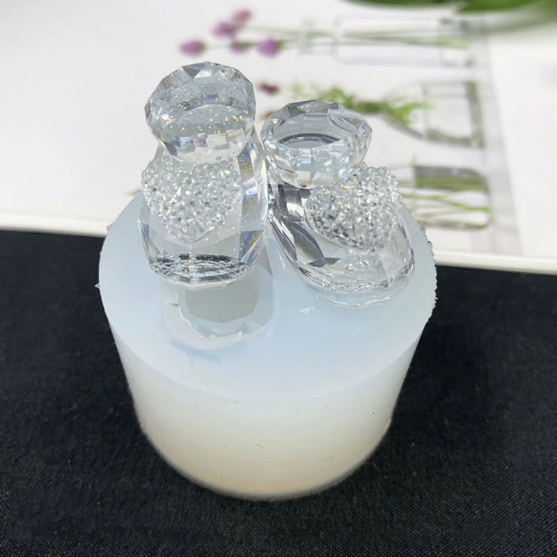 Crystal Epoxy Resin Mold Shoes Earrings Pendants Casting Mold Silicone Mould DIY Crafts Jewelry Making Tools