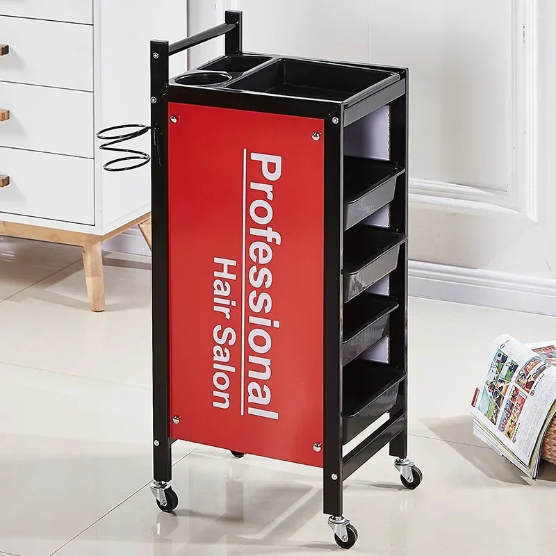 Hairdressing Cart For Salon Aesthetic Trolley With Wheels And Drawers Wheeled Hairstylist Decor Auxiliary Car Beauty Hairdresser