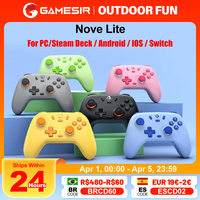 Gamesir Gamepads PC Switch Controller Nova Lite Controle Bluetooth Hall Effective Joystick for Steam Android iOS Phone