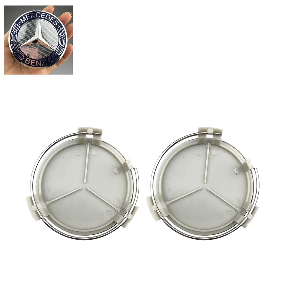 4pcs 75MM Car Styling Wheel hub modification Center Covers Hub Caps For Mercedes Benz B/C/E/S W211 W203 W204 W210 W124 AMG W202 view 4