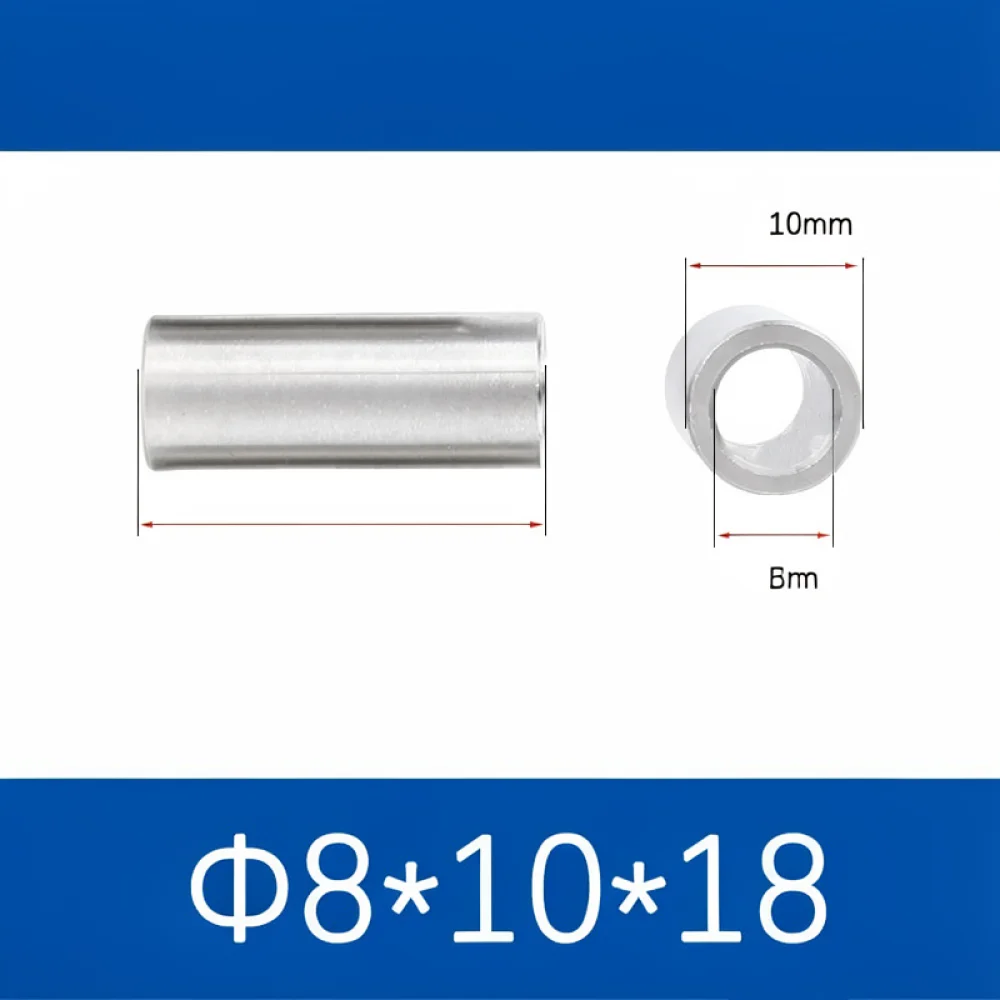 304 Stainless Steel Non Threaded Bushing Sleeve Cylinder Spacer For Kaelide Precision Machinery Linear Shaft Supports