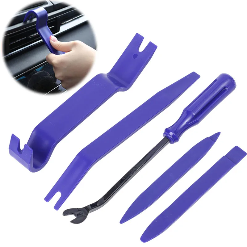 

Дверная панель автомобиля и аудиоприборная панель, набор инструментов для снятия обшивки автомобильной аудиосистемы, защита от царапин, применимые аксессуары, инструмент для разборки, 5 шт.